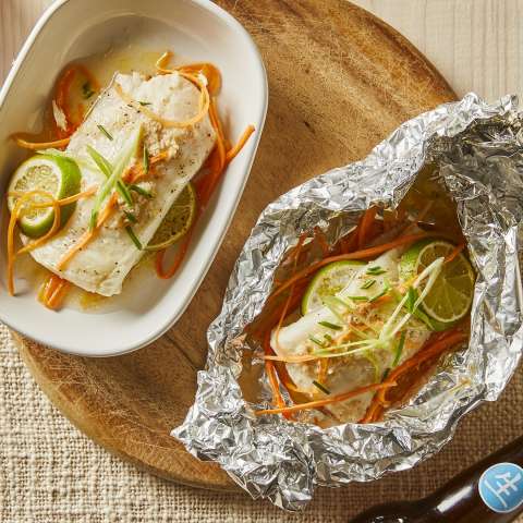 Plaice and papilote with iKi Beer
